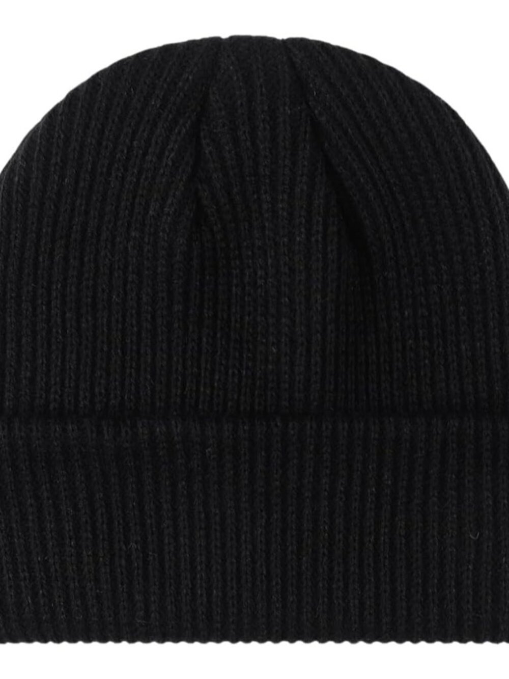 Unisex Black Warm Thick Knitted Cuffed Beanie Winter Classic Ski Skull Cap